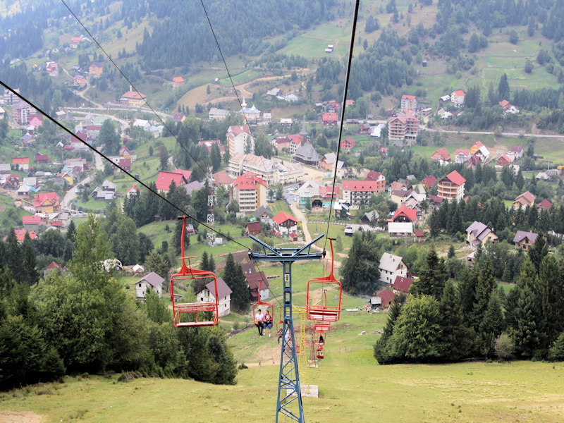 Bilder aus dem Maramures - Blick auf Borsa Complex