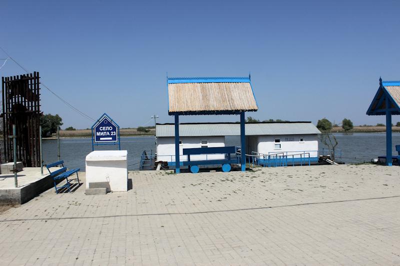 Foto: Die Anlegestelle in Mila 23 im Donaudelta Die Anlegestelle in Mila 23 im Donaudelta