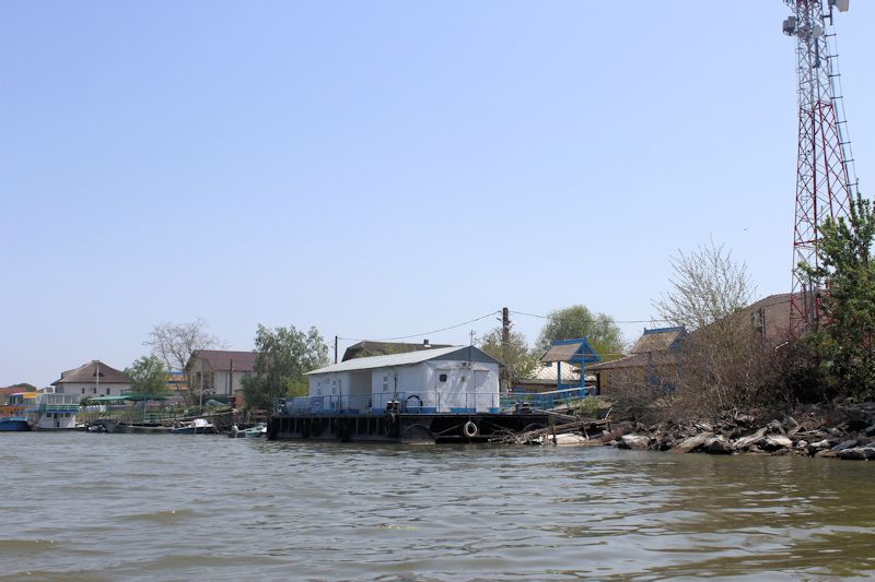 Foto: Die Anlegestelle in Mila 23 im Donaudelta Die Anlegestelle in Mila 23 im Donaudelta