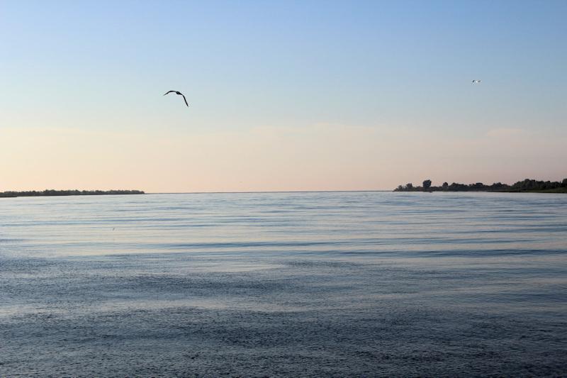 Zufluss der Donau ins Schwarze Meer - in Richtung Schwarzes Meer