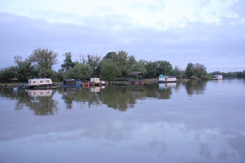 Morgens im Donaudelta bei Periprava - auf der Donau bei Periprava