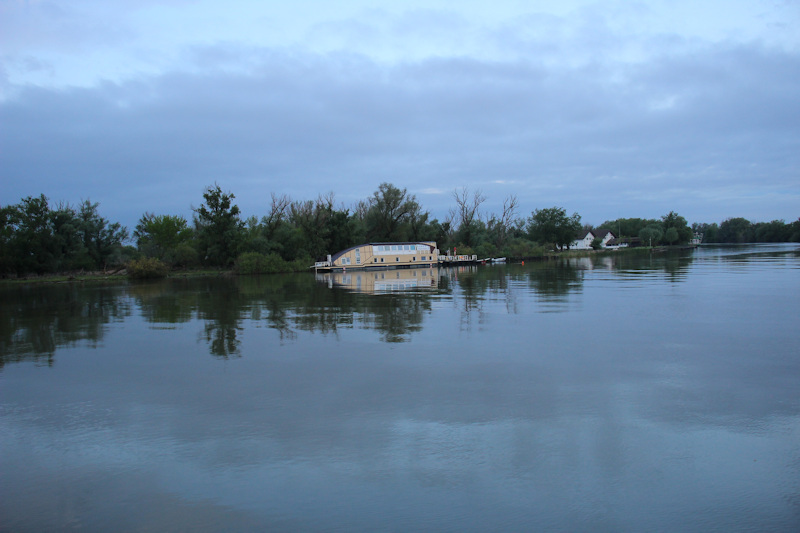 Morgens im Donaudelta bei Periprava - auf der Donau bei Periprava
