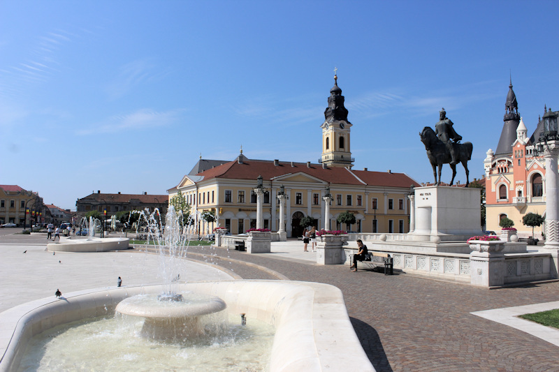 Im Zentrum von Oradea (Großwardein)