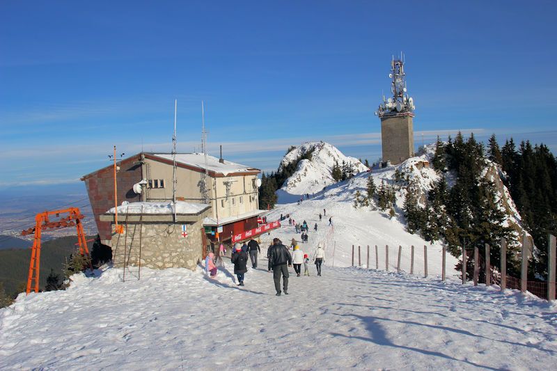 Von Braşov (Kronstadt) nach Poiana Brașov und mit der Seilbahn (Telecabina) auf den Vârful Postăvaru (1799 m)