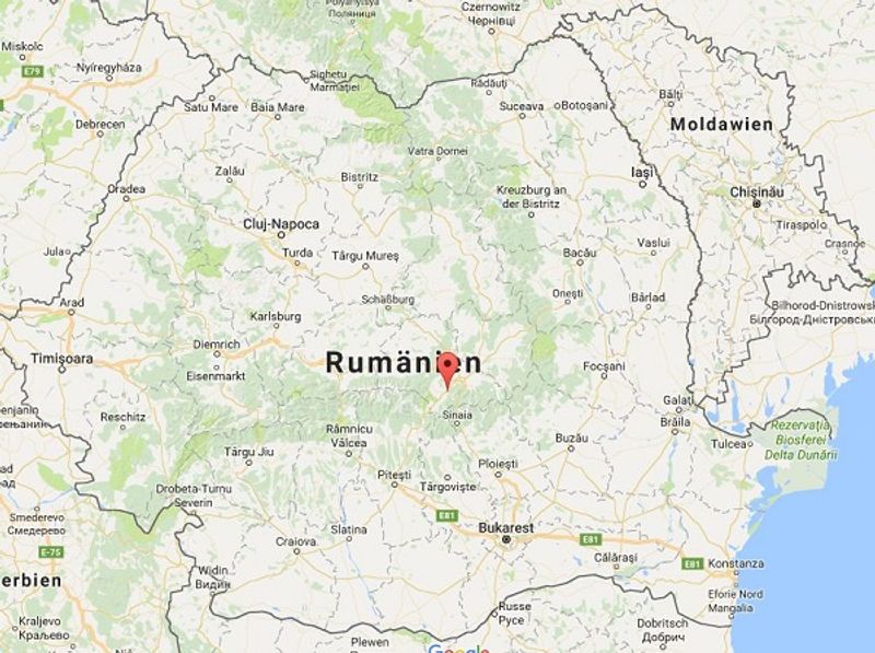 Quelle: Google Maps - Râșnov (Rosenau) in Siebenbürgen bei Brasov (Kronstadt)