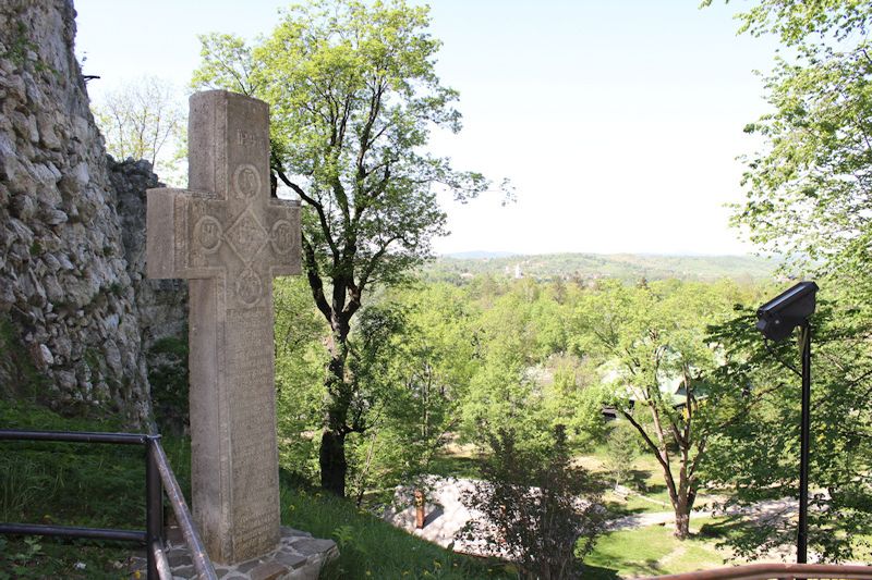 Blick vom Schloss Bran in die Landschaft von Siebenbürgen