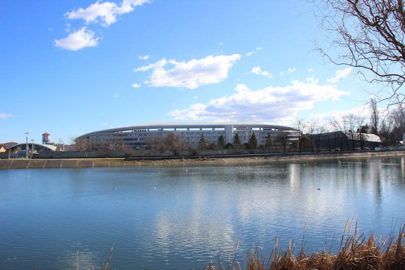 Das Stadion in Târgu Jiu