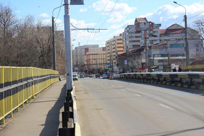 Foto: Brücke über den Stausee im Zentrum von Târgu Jiu Brücke über den Stausee im Zentrum von Târgu Jiu