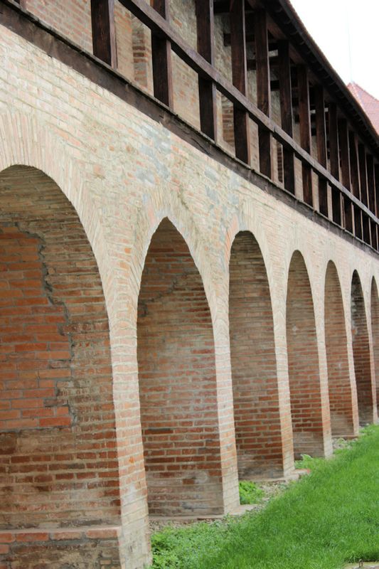 Außenmauer der Festung von Targu Mures Außenmauer der Festung von Targu Mures