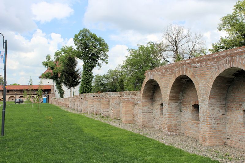 Außenmauer der Festung von Targu Mures Außenmauer der Festung von Targu Mures
