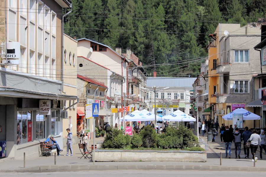 Im Zentrum von Vatra Dornei an der Dorna