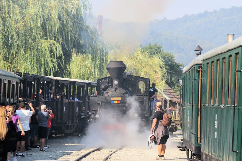 Bahnhof der Wassertalbahn (Mocănița) in Viseu de Sus Bahnhof der Wassertalbahn (Mocănița) in Viseu de Sus