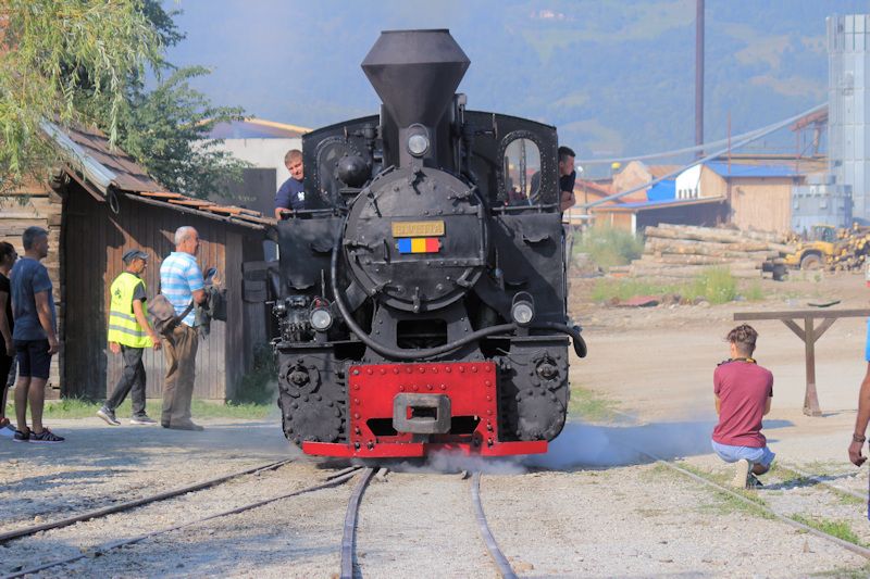 Bahnhof der Wassertalbahn (Mocănița) in Viseu de Sus Bahnhof der Wassertalbahn (Mocănița) in Viseu de Sus
