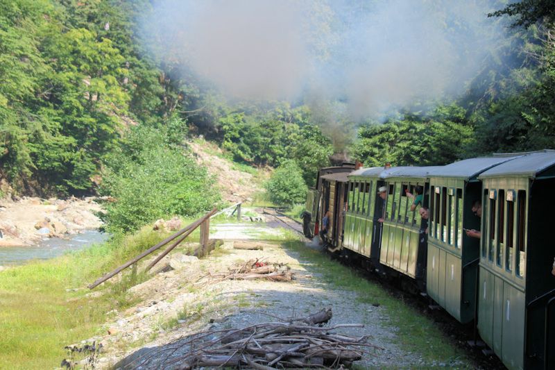 Fahrt mit der Wassertalbahn (Mocănița) Fahrt mit der Wassertalbahn (Mocănița)