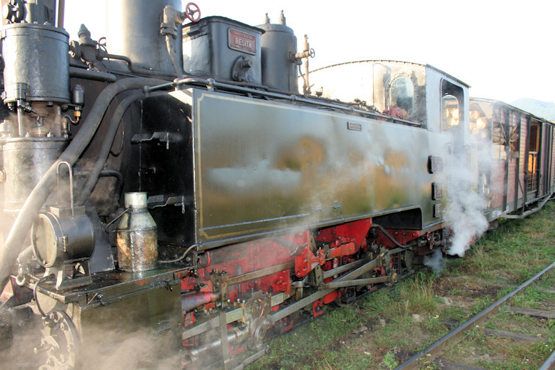 Die Wassertalbahn (Mocănița) in Viseu de Sus